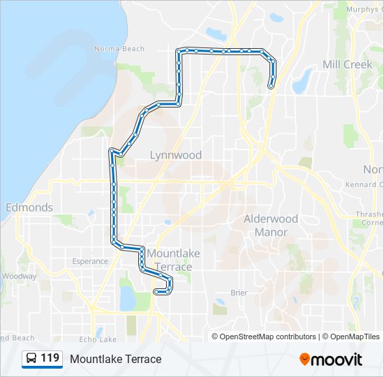 119 Route Schedules, Stops & Maps Mountlake Terrace (Updated)