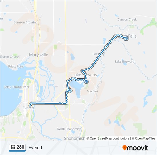 280 Route Schedules, Stops & Maps Everett (Updated)
