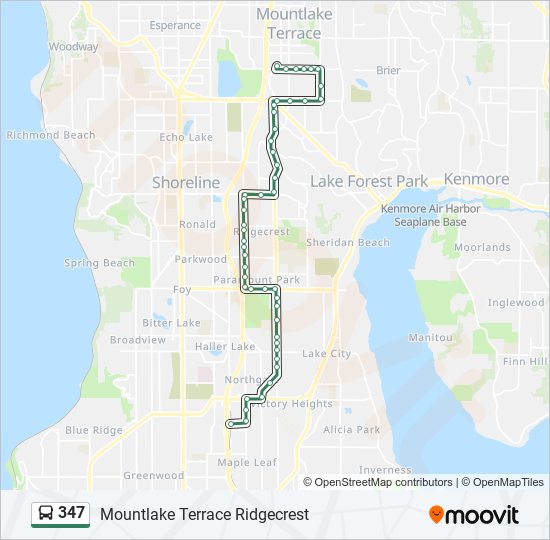 347 Route Schedules, Stops & Maps Mountlake Terrace Ridgecrest (Updated)