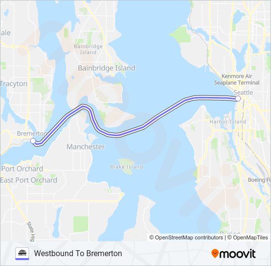seattlebremerton fast ferry Route Schedules, Stops & Maps Westbound