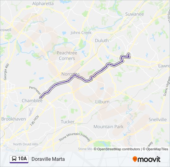 10a Route Schedules, Stops & Maps Doraville Marta (Updated)