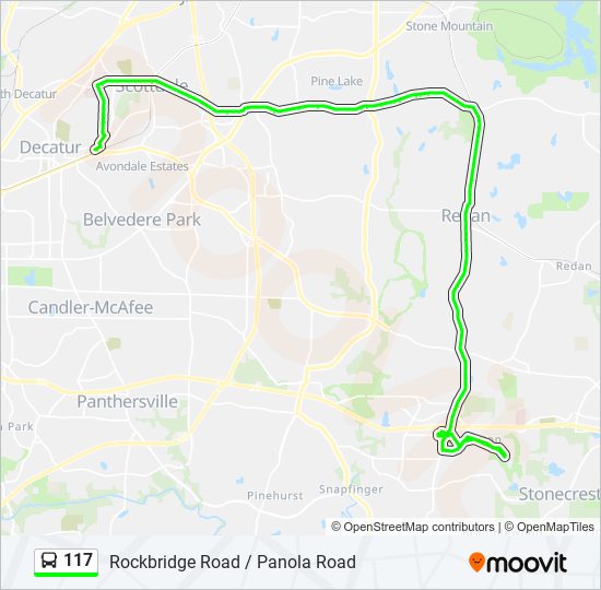 117 Route Schedules, Stops & Maps Xpress Panola Road Park & Ride