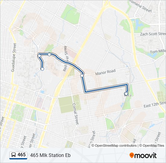 465 Route Schedules, Stops & Maps 465 Mlk Station Eb (Updated)
