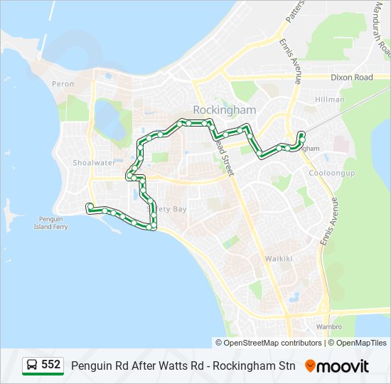 552 Route Schedules, Stops & Maps Shoalwater (Updated)