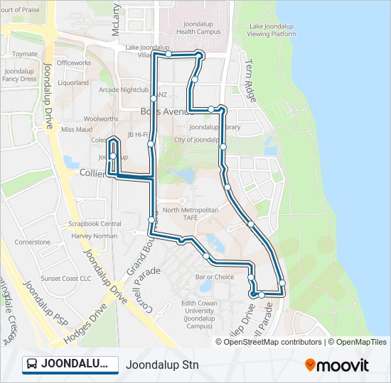 joondalup blue cat Route Schedules, Stops & Maps Joondalup Stn (Updated)