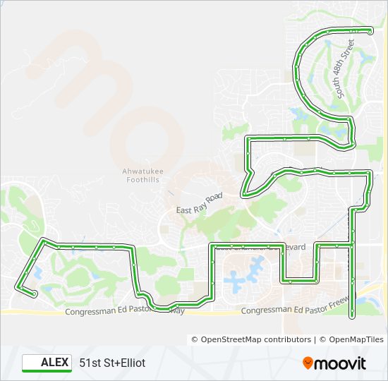 alex Route Schedules, Stops & Maps 51st St+Elliot (Updated)