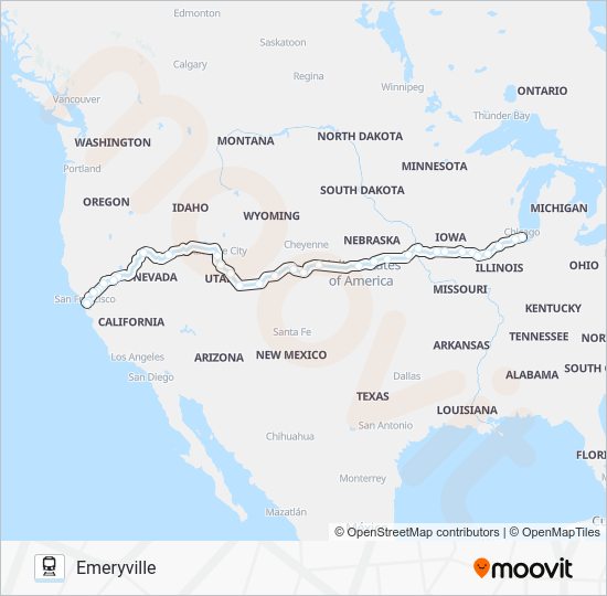 California Zephyr Schedule 2022 California Zephyr Route: Schedules, Stops & Maps - Emeryville Amtrak (Updated)