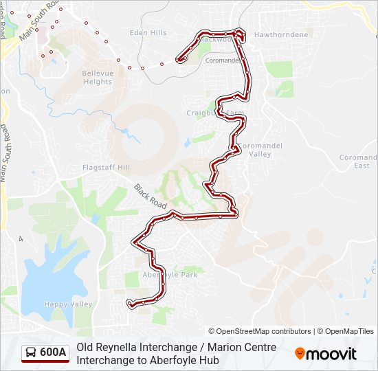 600a Route Schedules, Stops & Maps Aberfoyle Hub (Updated)