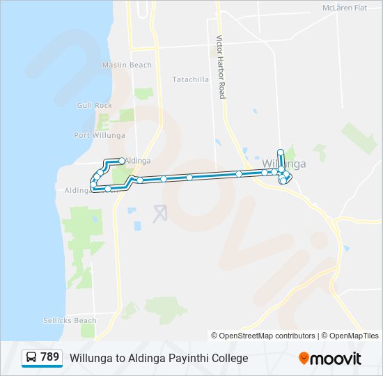 789 Route Schedules, Stops & Maps Aldinga Payinthi College (School