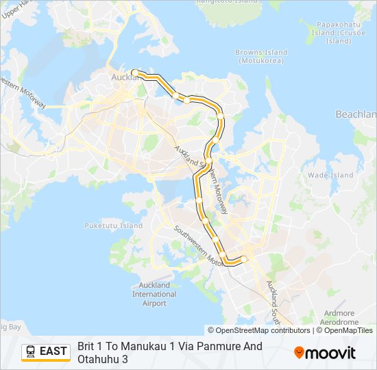 east Route Schedules, Stops & Maps Brit 1 To Manukau 1 Via Panmure