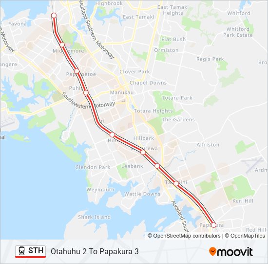 sth Route Schedules, Stops & Maps Otahuhu 2 To Papakura 3 (Updated)