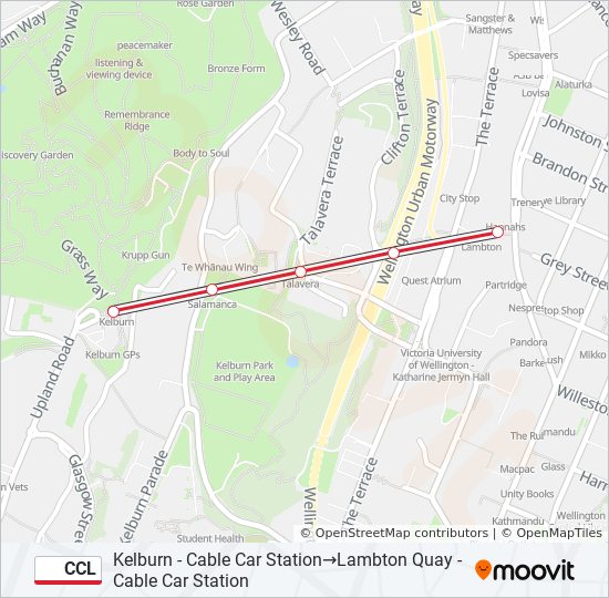 ccl Route Schedules, Stops & Maps Kelburn Cable Car Station‎→