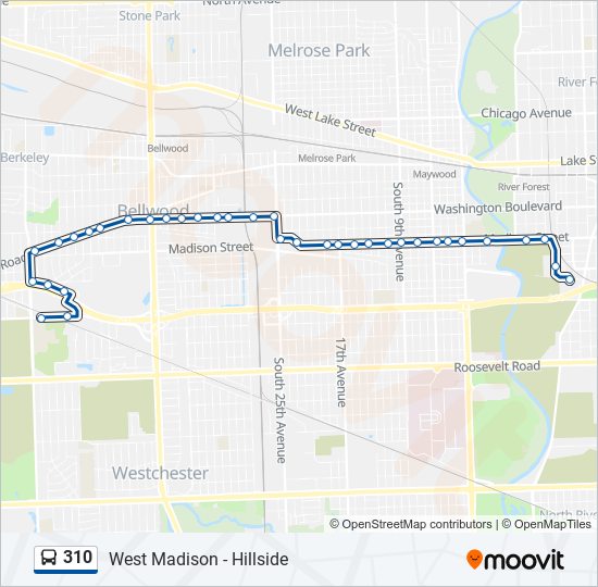 310 Route Schedules, Stops & Maps Forest Park Cta Station (Updated)