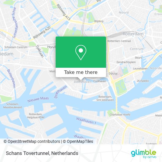 How To Get To Schans Tovertunnel In Rotterdam By Bus, Train Or Metro?