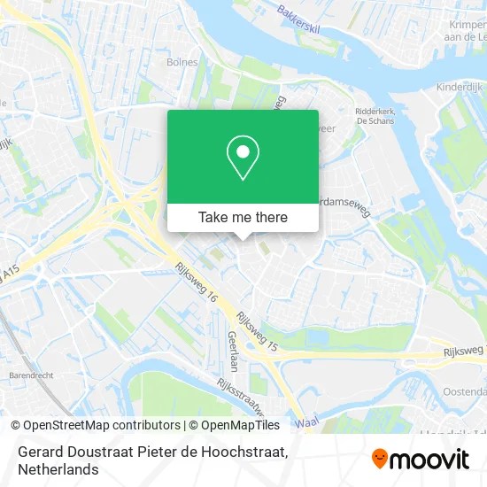 How To Get To Gerard Doustraat Pieter De Hoochstraat In Ridderkerk By Bus, Train, Light Rail Or Metro?