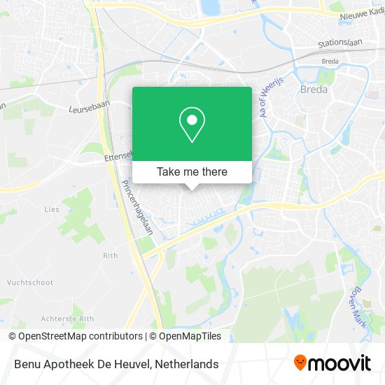 How To Get To Benu Apotheek De Heuvel In Breda By Bus Or Train?