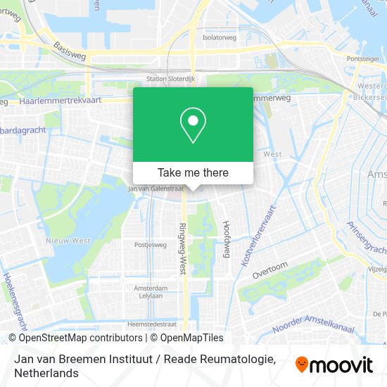 How To Get To Jan Van Breemen Instituut / Reade Reumatologie In Amsterdam By Bus, Train, Metro Or Light Rail?