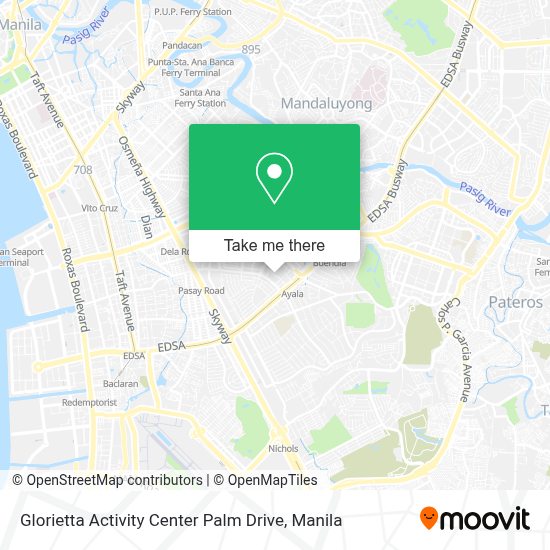 How to get to Glorietta Activity Center Palm Drive in Makati City by