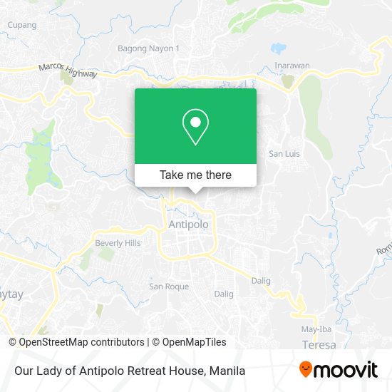 How to get to Our Lady of Antipolo Retreat House in Antipolo City by