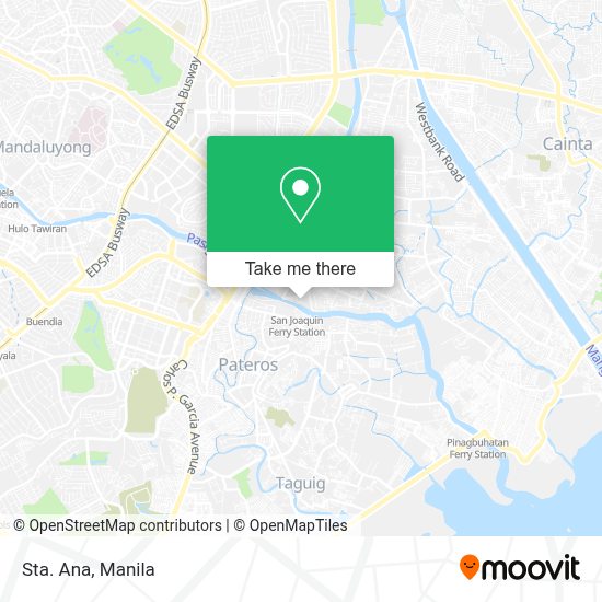 Sta Ana Manila Map How to get to Sta. Ana in Pasig City by Bus