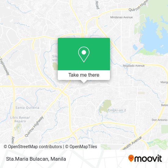How to get to Sta.Maria Bulacan in Quezon City by bus or train?