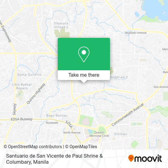 How to get to Santuario de San Vicente de Paul Shrine & Columbary in