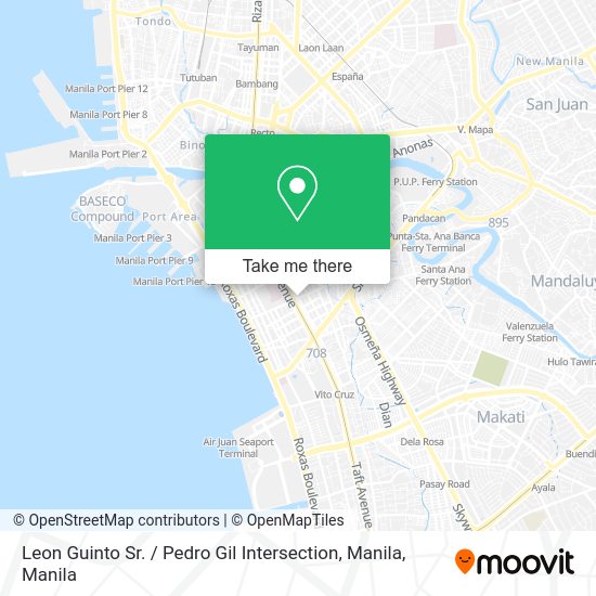 How to get to Leon Guinto Sr. / Pedro Gil Intersection, Manila by bus