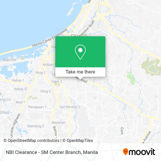How to get to NBI Clearance SM Center Branch in Las Piñas by Bus Moovit