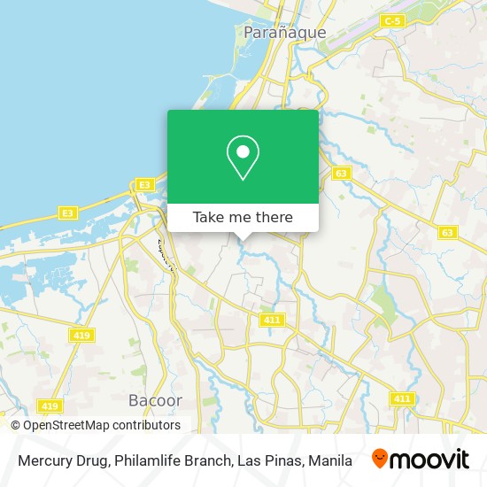How to get to Mercury Drug, Philamlife Branch, Las Pinas in Las Piñas