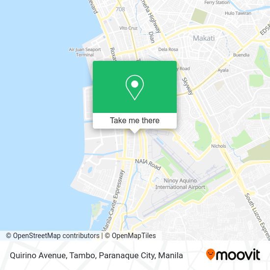 How to get to Quirino Avenue, Tambo, Paranaque City in Parañaque by bus or train?