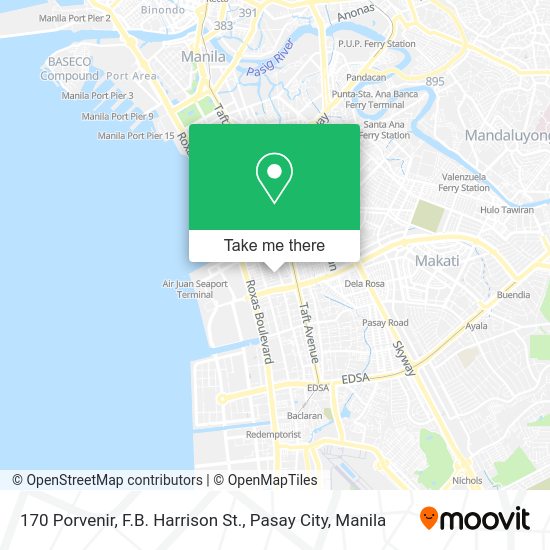 How to get to 170 Porvenir, F.B. Harrison St., Pasay City in Manila by