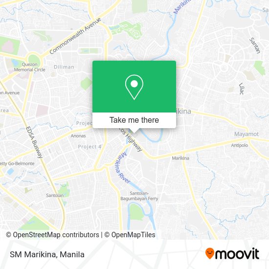 How to get to SM Marikina by bus or train?