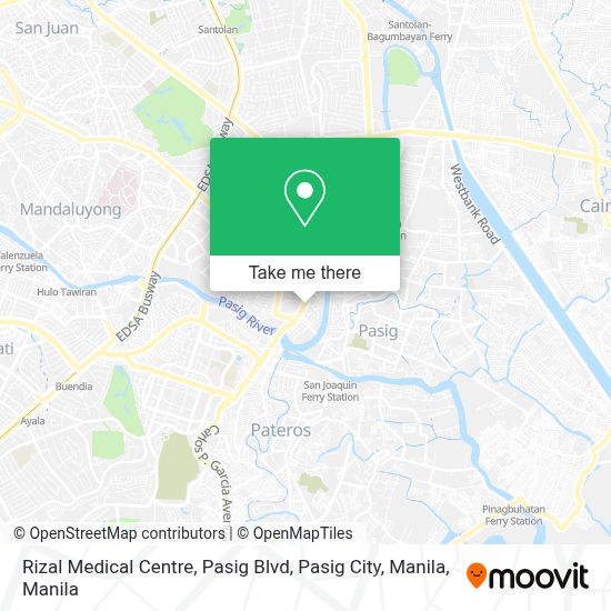 How to get to Rizal Medical Centre, Pasig Blvd, Pasig City, Manila by