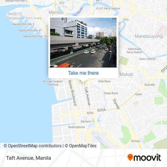 How to get to Taft Avenue in Manila by bus or train?
