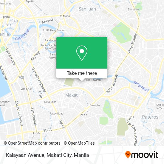 How to get to Kalayaan Avenue, Makati City by bus or train?