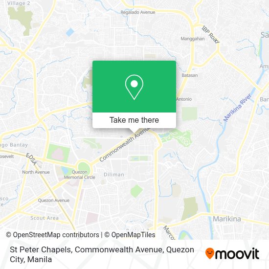 How to get to St Peter Chapels, Commonwealth Avenue, Quezon City by bus