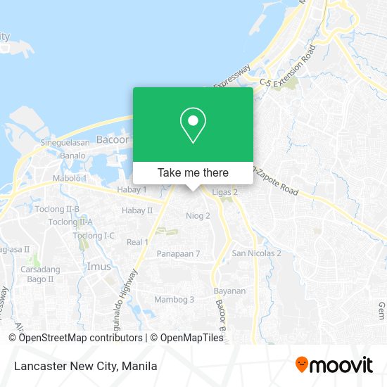 How to get to Lancaster New City in Bacoor by bus?