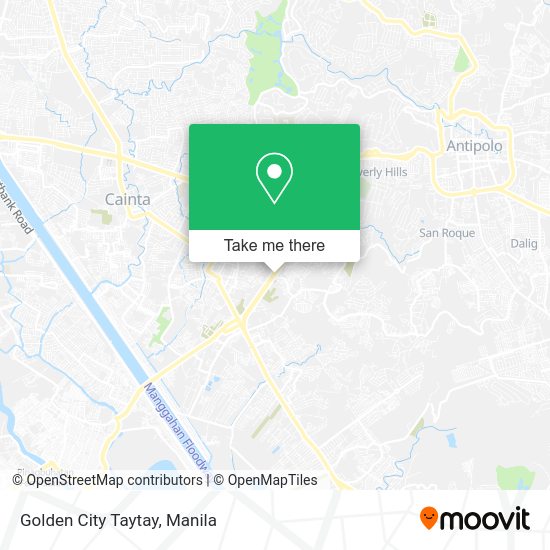 How to get to Golden City Taytay by bus or train?
