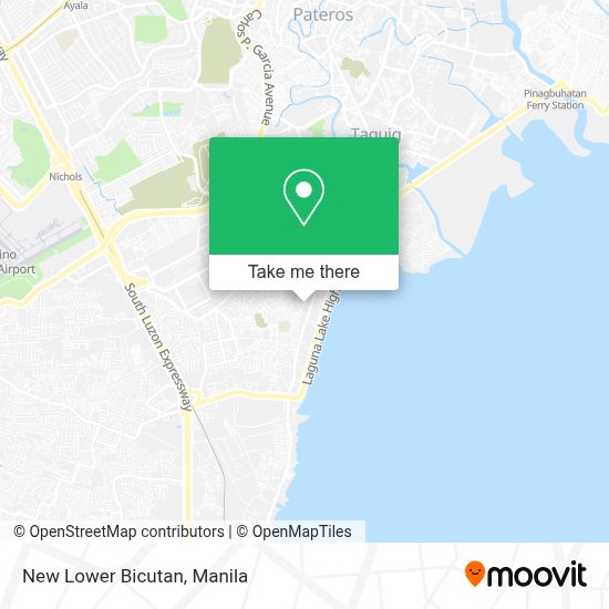 How to get to New Lower Bicutan in Taguig by bus or train?