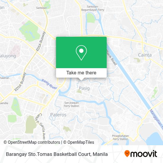 How to get to Barangay Sto.Tomas Basketball Court in Pasig City by bus