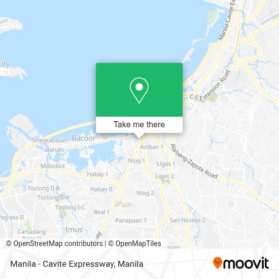 Cavite Map From Manila How to get to Manila Cavite Expressway in Bacoor by Bus?