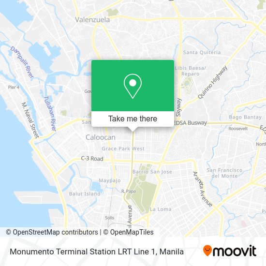 How to get to Monumento Terminal Station LRT Line 1 in Kalookan City by