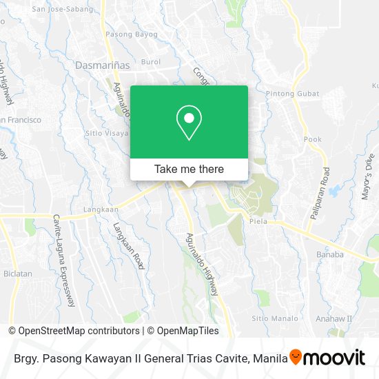 How to get to Brgy. Pasong Kawayan II General Trias Cavite in