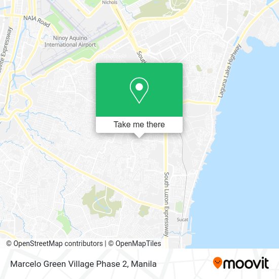 How to get to Marcelo Green Village Phase 2 in Parañaque by Bus or Train?