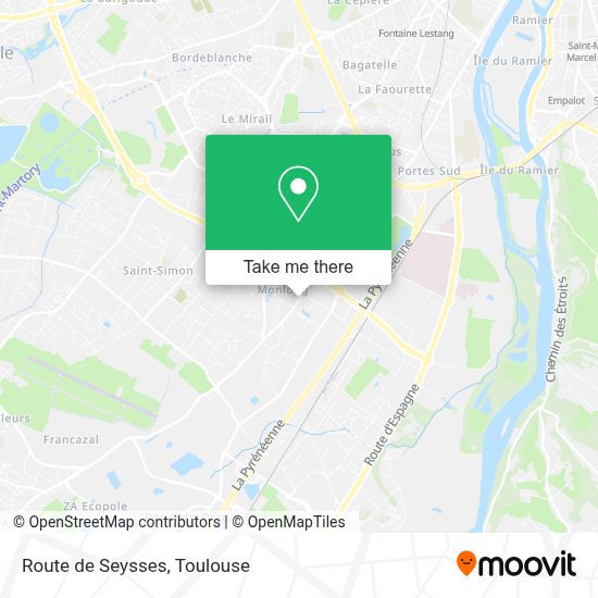 Como chegar até Route de Seysses em Toulouse de Ônibus, Metrô ou VLT