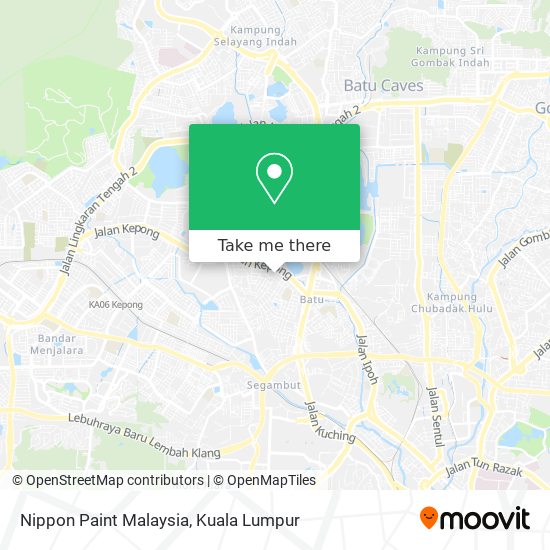 How to get to Nippon Paint Malaysia in Kuala Lumpur by Bus, MRT & LRT