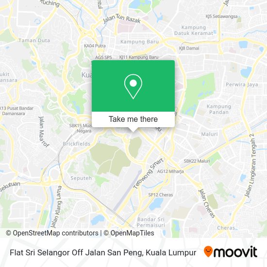 How to get to Flat Sri Selangor Off Jalan San Peng in Kuala Lumpur by