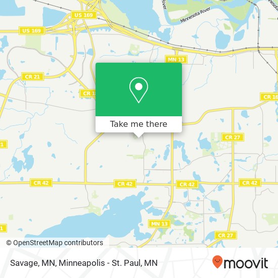 How to get to Savage, MN by Bus?
