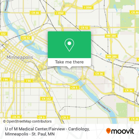 How to get to U of M Medical Center / Fairview Cardiology in