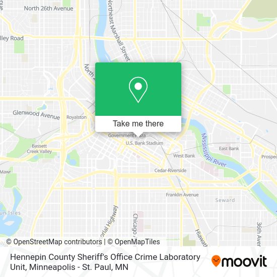 How to get to Hennepin County Sheriff's Office Crime Laboratory Unit in
